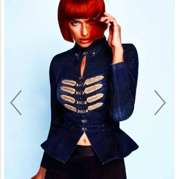 bebe Jackets & Blazers - 💥SPECTACULAR💥 Bebe Vintage Denim Band Blazer